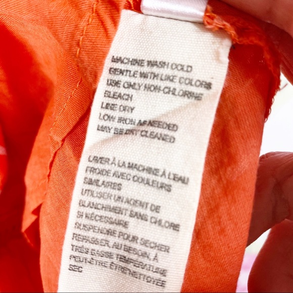 NEW Free People Lola Embroidered Capri Orange Mini Dress L - Picture 9 of 16